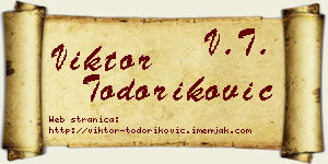 Viktor Todoriković vizit kartica